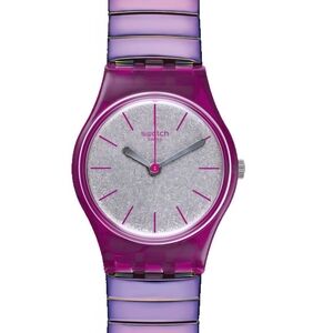 Swatch Pink and Silver Women's Watch